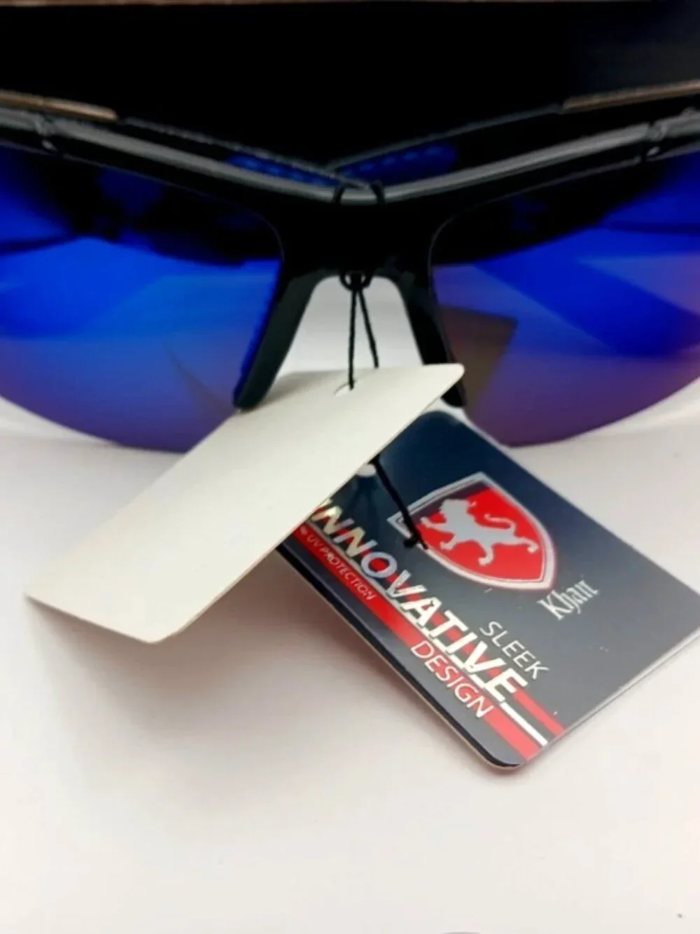 Khan Sports Sunglasses Blue + Black New With Tags Unisex